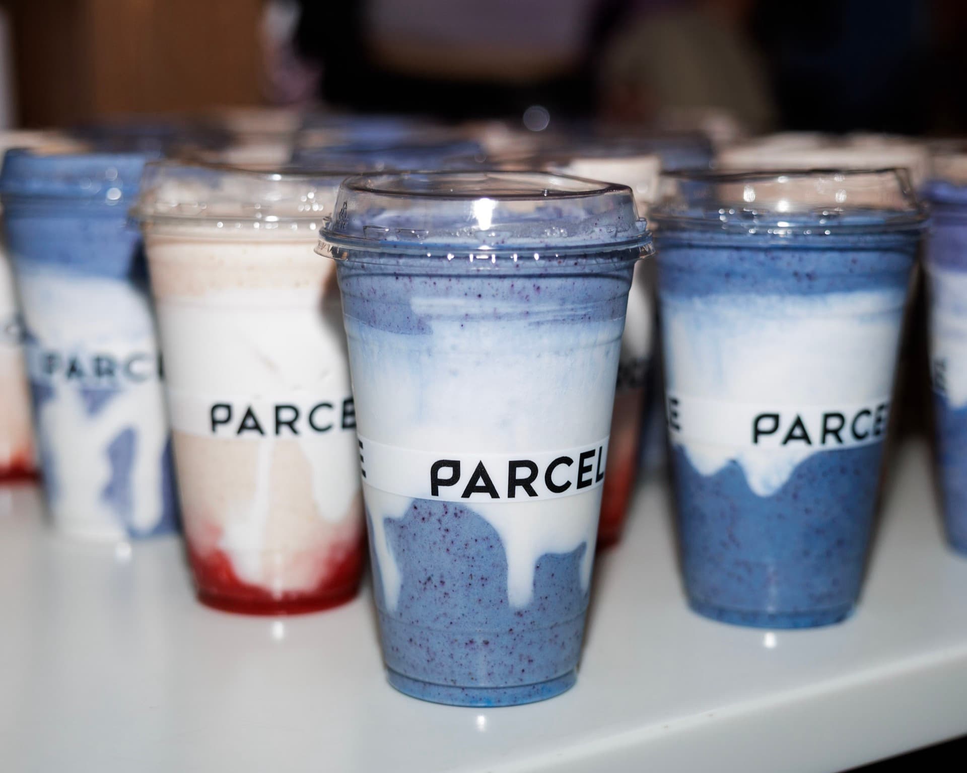 Parcelle branded smoothie cups